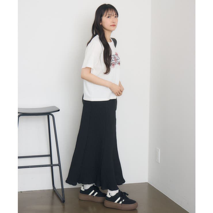 花刺繍チビTEE | RETRO GIRL | 詳細画像3 