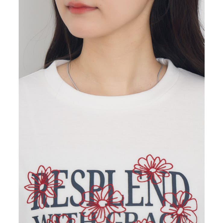 花刺繍チビTEE | RETRO GIRL | 詳細画像33 