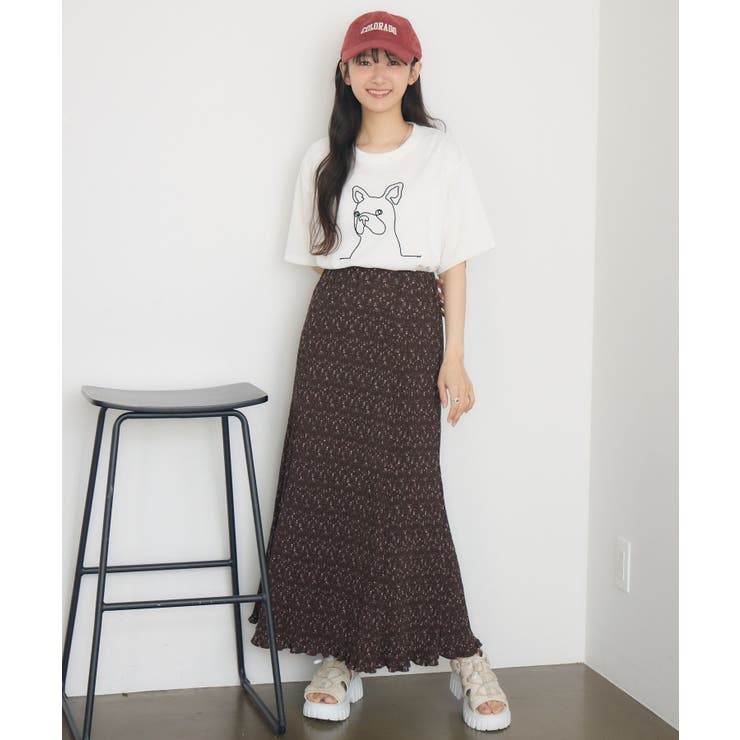 コード刺繍アニマルTEE | RETRO GIRL | 詳細画像12 