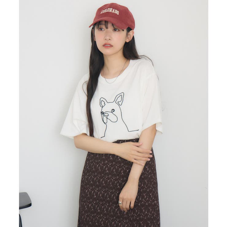 コード刺繍アニマルTEE | RETRO GIRL | 詳細画像16 