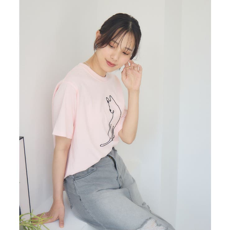 コード刺繍アニマルTEE | RETRO GIRL | 詳細画像20 