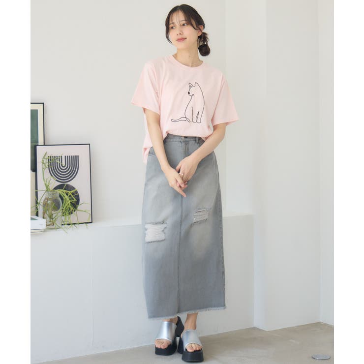 コード刺繍アニマルTEE | RETRO GIRL | 詳細画像21 