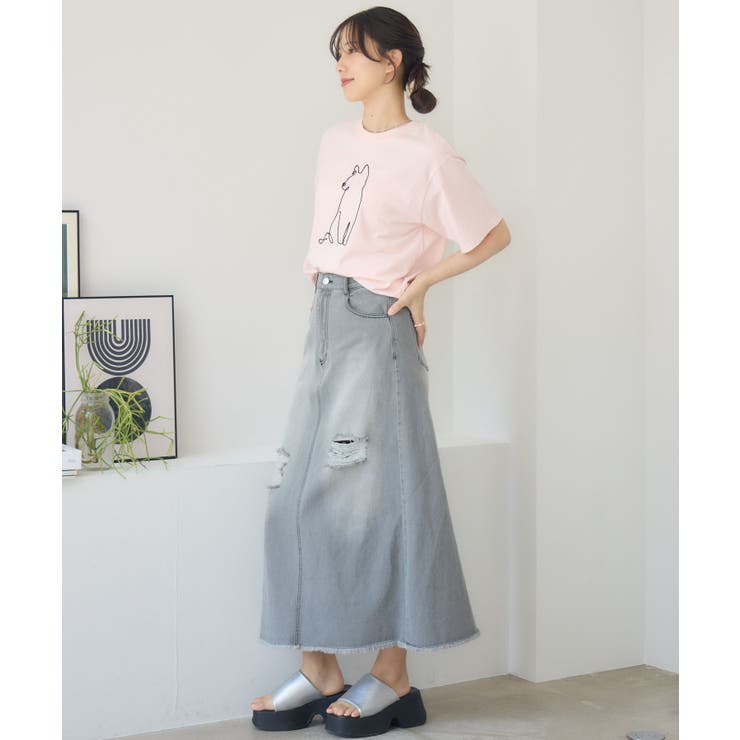 コード刺繍アニマルTEE | RETRO GIRL | 詳細画像23 