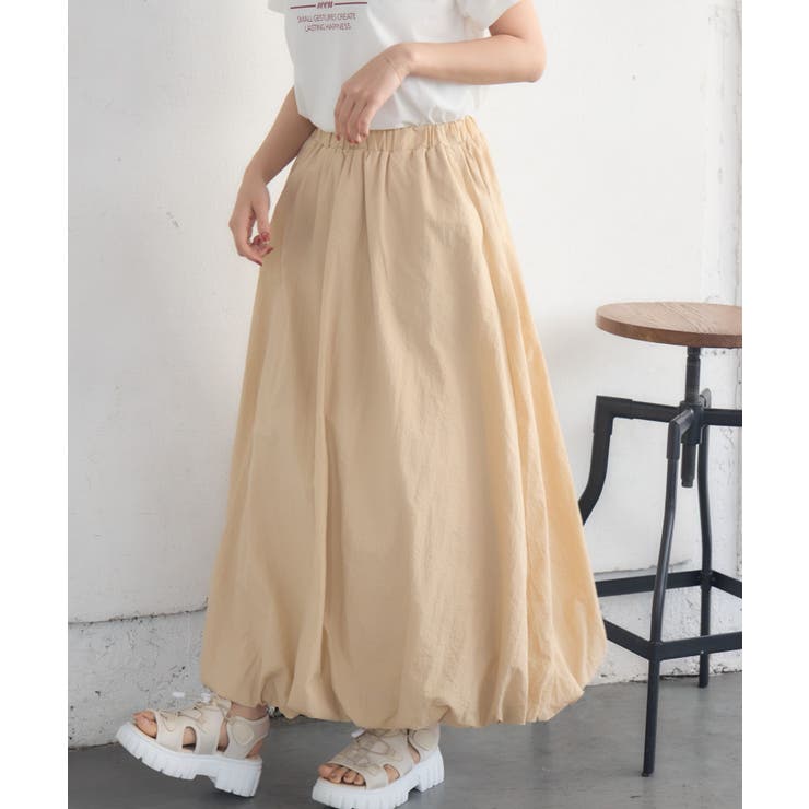 BEG0 | バルーンナイロンSK | RETRO GIRL