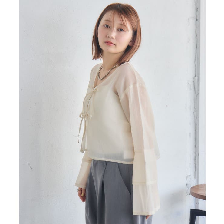 フリルスリーブリボンBL | RETRO GIRL | 詳細画像9 