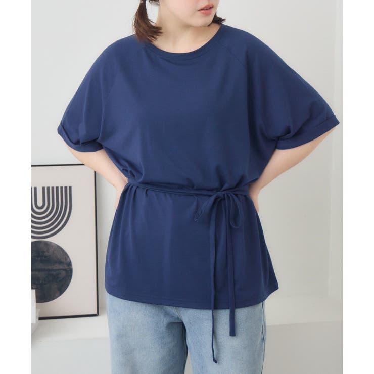 BLU0 | ウエストリボンTEE | RETRO GIRL