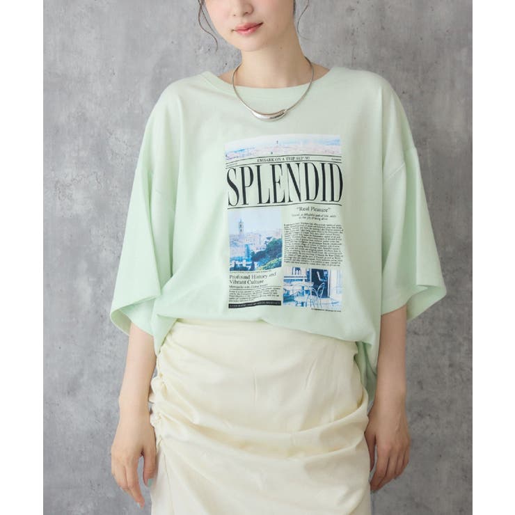 GRN0 | cityフォトビッグTシャツ | RETRO GIRL