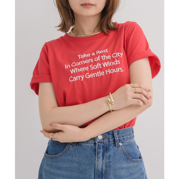 RED0 | 発泡プリントTEE | RETRO GIRL