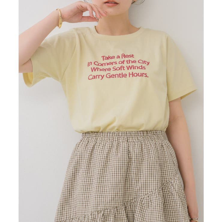 YEL0 | 発泡プリントTEE | RETRO GIRL