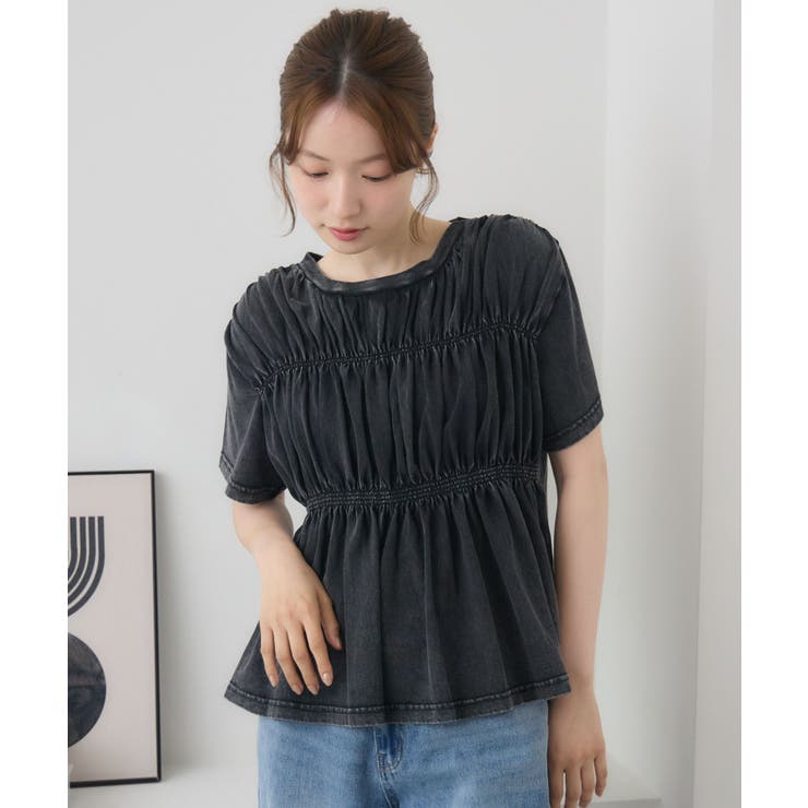 シャーリングデザインTシャツ | RETRO GIRL | 詳細画像2 