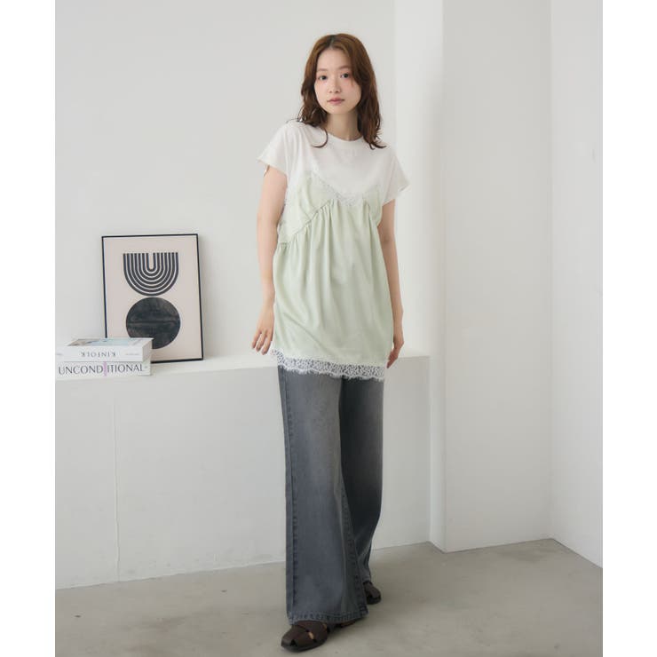 サテンキャミドッキングTEE | RETRO GIRL | 詳細画像6 