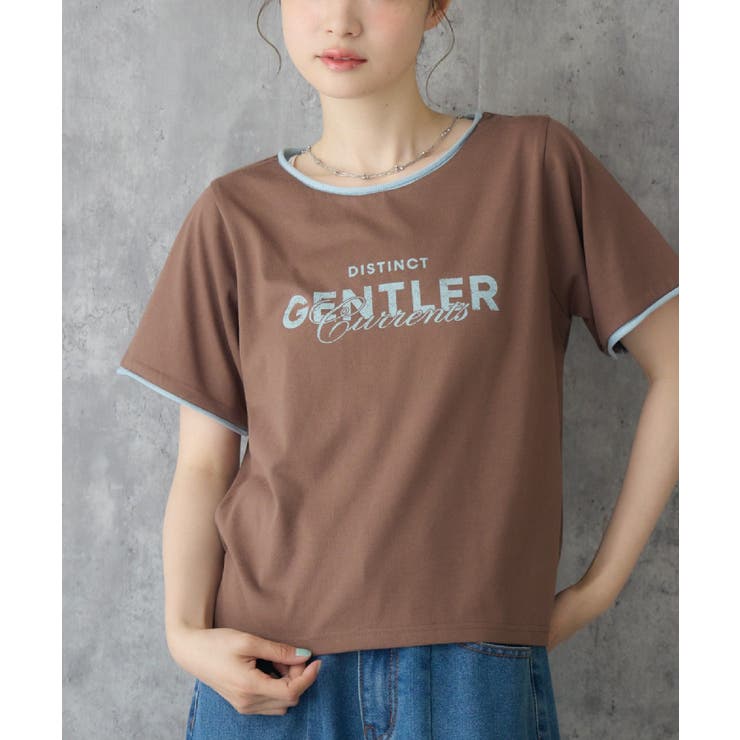 BRN0 | ニットテープリンガーTシャツ | RETRO GIRL