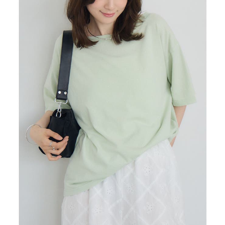 GRN0 | ラメビックTシャツ | RETRO GIRL