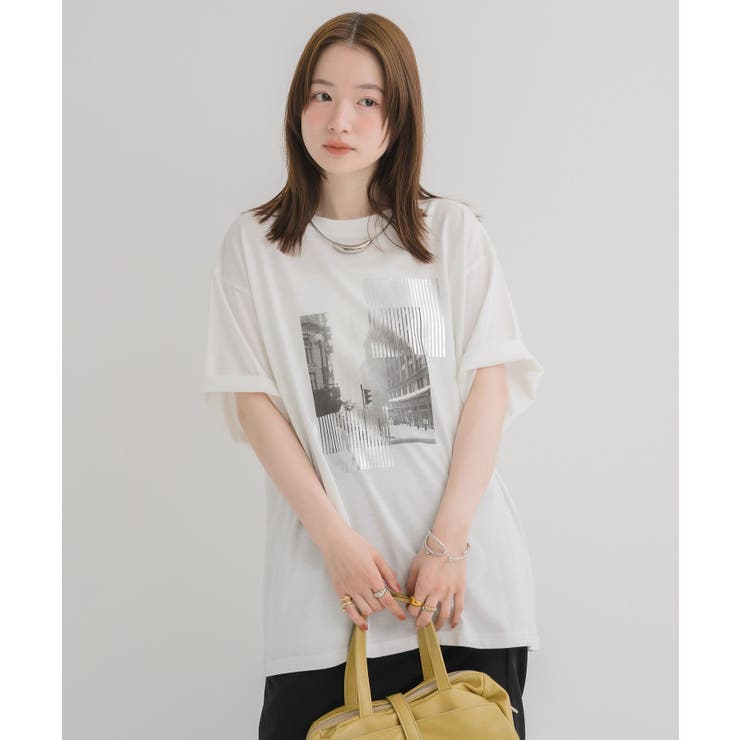 箔プリントビッグTシャツ | RETRO GIRL | 詳細画像14 