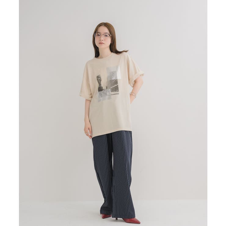 箔プリントビッグTシャツ | RETRO GIRL | 詳細画像19 