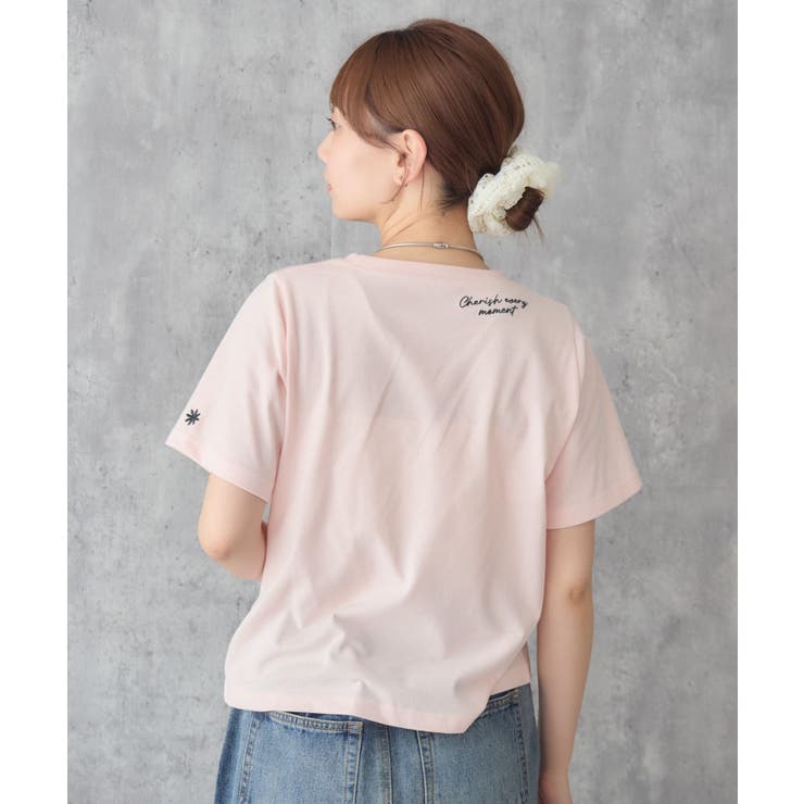チビロゴ刺繍コンパクトTシャツ | RETRO GIRL | 詳細画像10 