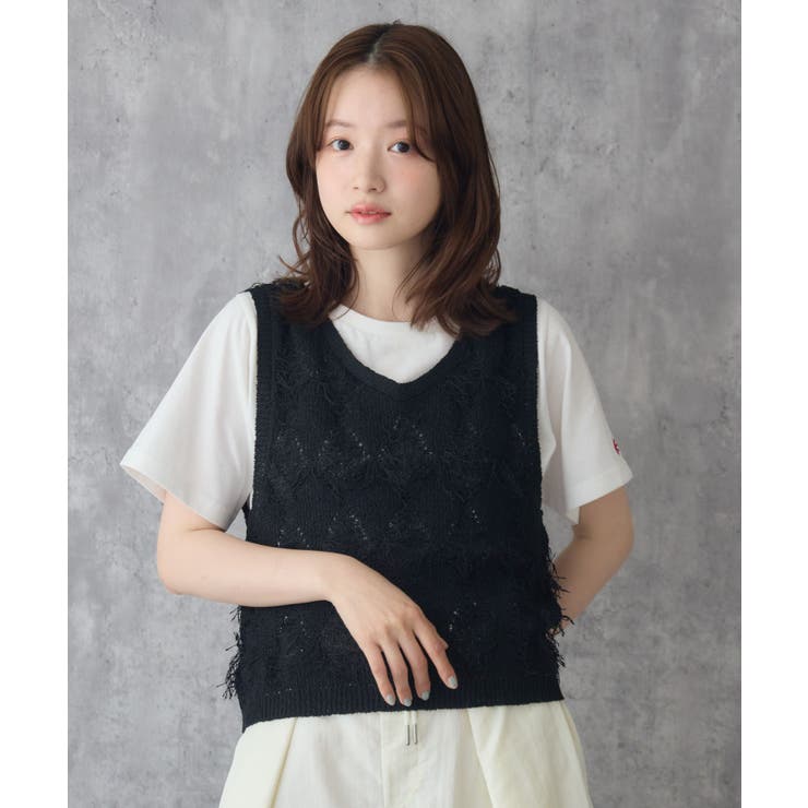 チビロゴ刺繍コンパクトTシャツ | RETRO GIRL | 詳細画像2 
