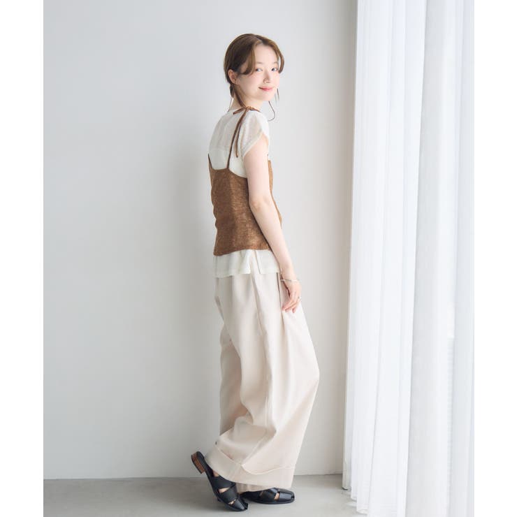【セットアイテム】肩リボンキャミ×カットセット | RETRO GIRL | 詳細画像15 