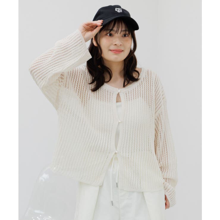 メッシュニットカーディガン | RETRO GIRL | 詳細画像21 