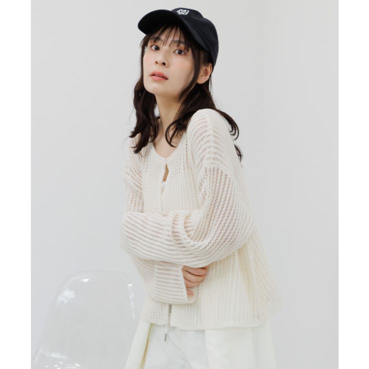 メッシュニットカーディガン | RETRO GIRL | 詳細画像22 