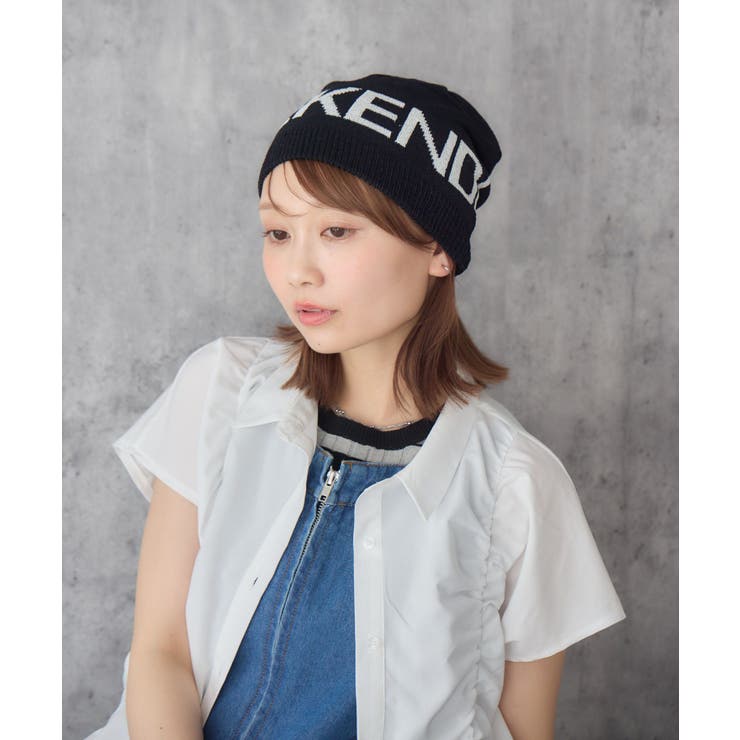 BLK1 | ロゴニットビーニー | RETRO GIRL