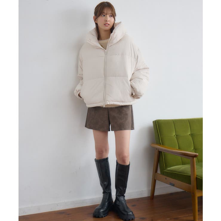 中綿BZ 【レトロガール】中綿ブルゾン ボリュームネック | RETRO GIRL | 詳細画像2 