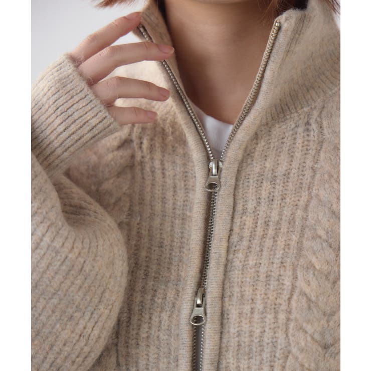 フリンジZIPカーデ[品番：RTGW0008642]｜RETRO GIRL（レトロガール）の