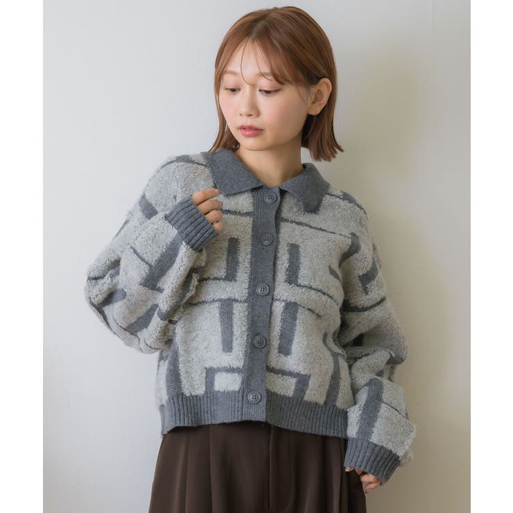 ツイード風襟付きカーデ | RETRO GIRL | 詳細画像17 