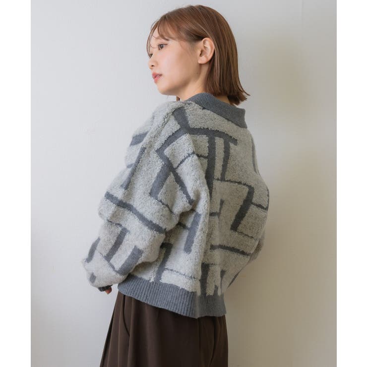 ツイード風襟付きカーデ | RETRO GIRL | 詳細画像18 