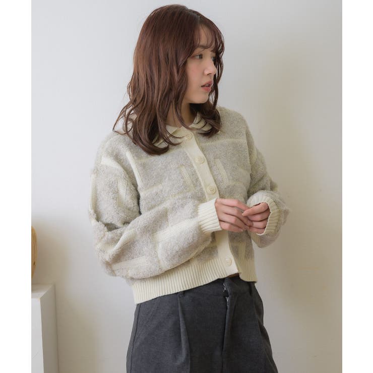 ツイード風襟付きカーデ | RETRO GIRL | 詳細画像23 