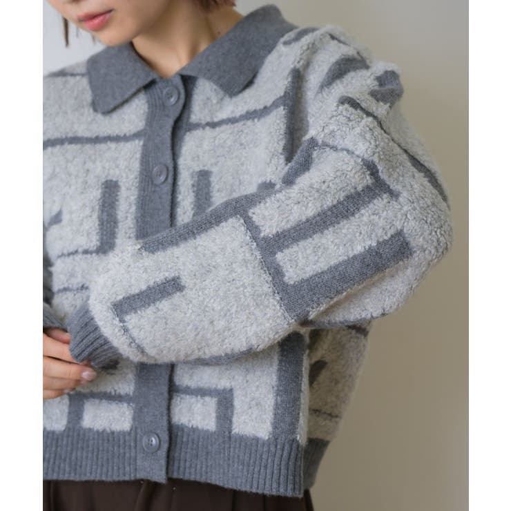 ツイード風襟付きカーデ | RETRO GIRL | 詳細画像26 