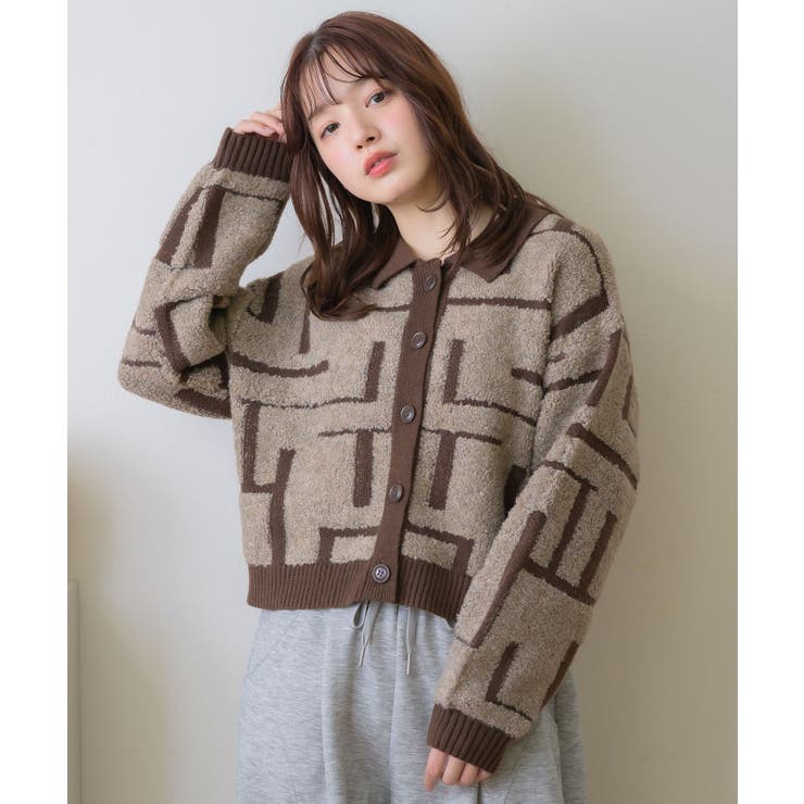 ツイード風襟付きカーデ | RETRO GIRL | 詳細画像30 