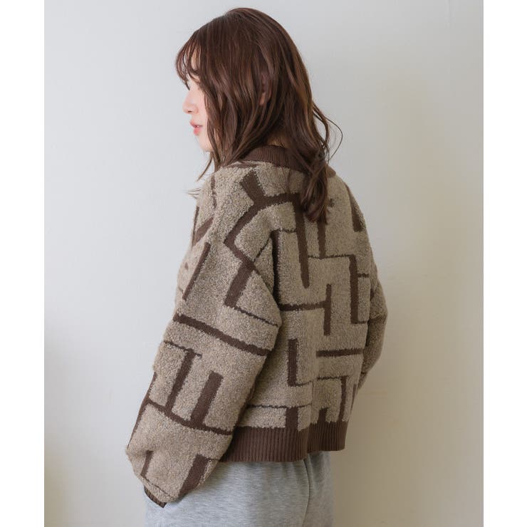 ツイード風襟付きカーデ | RETRO GIRL | 詳細画像31 