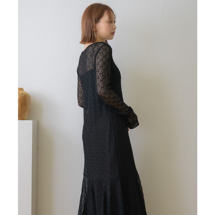 レースレイヤードロングOP | RETRO GIRL | 詳細画像11 