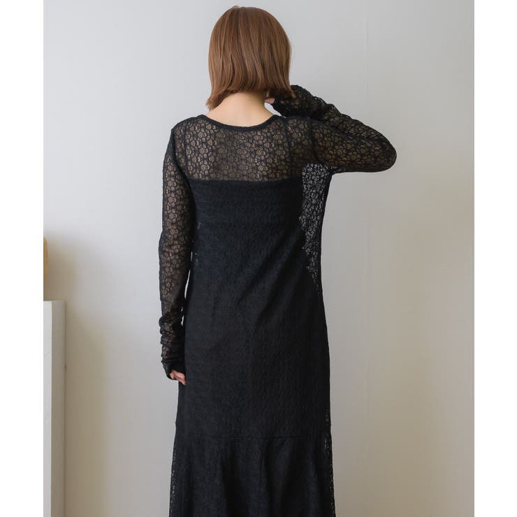 レースレイヤードロングOP | RETRO GIRL | 詳細画像12 