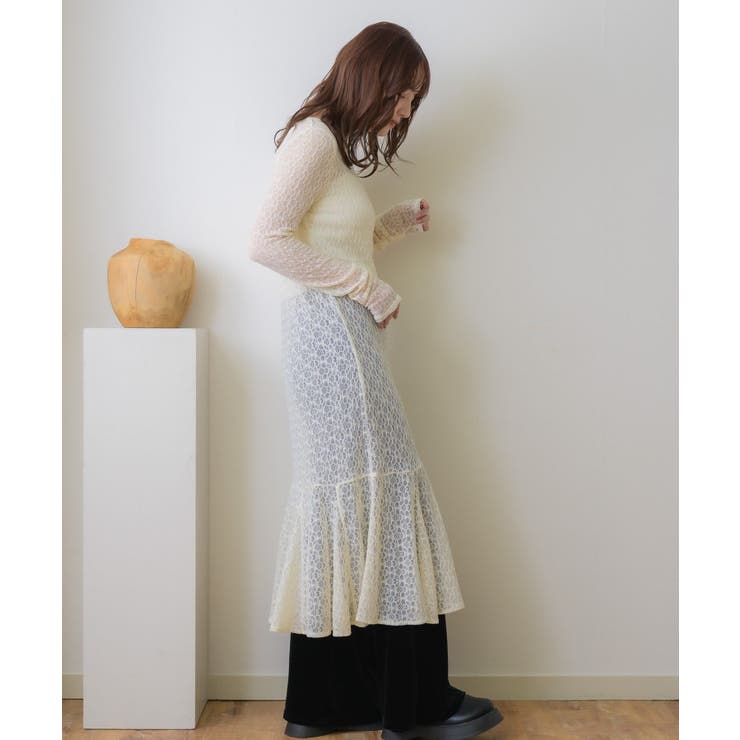 レースレイヤードロングOP | RETRO GIRL | 詳細画像15 