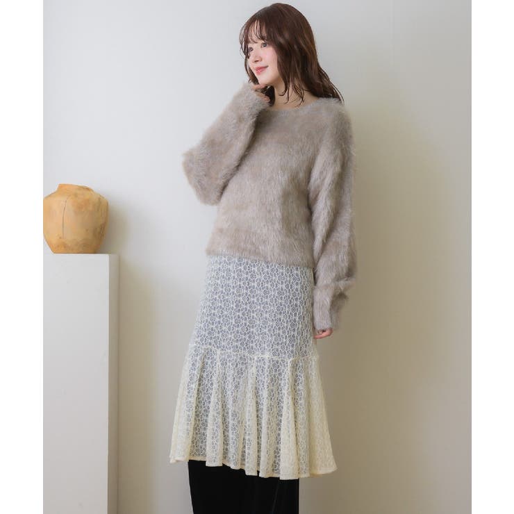 レースレイヤードロングOP | RETRO GIRL | 詳細画像24 