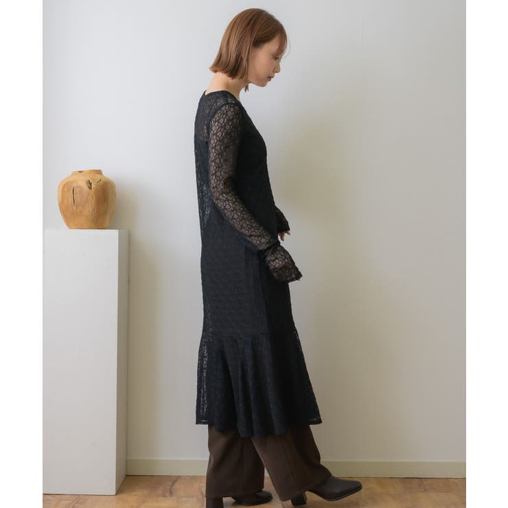 レースレイヤードロングOP | RETRO GIRL | 詳細画像6 