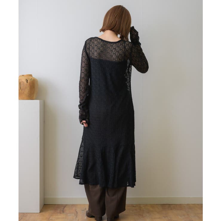 レースレイヤードロングOP | RETRO GIRL | 詳細画像7 