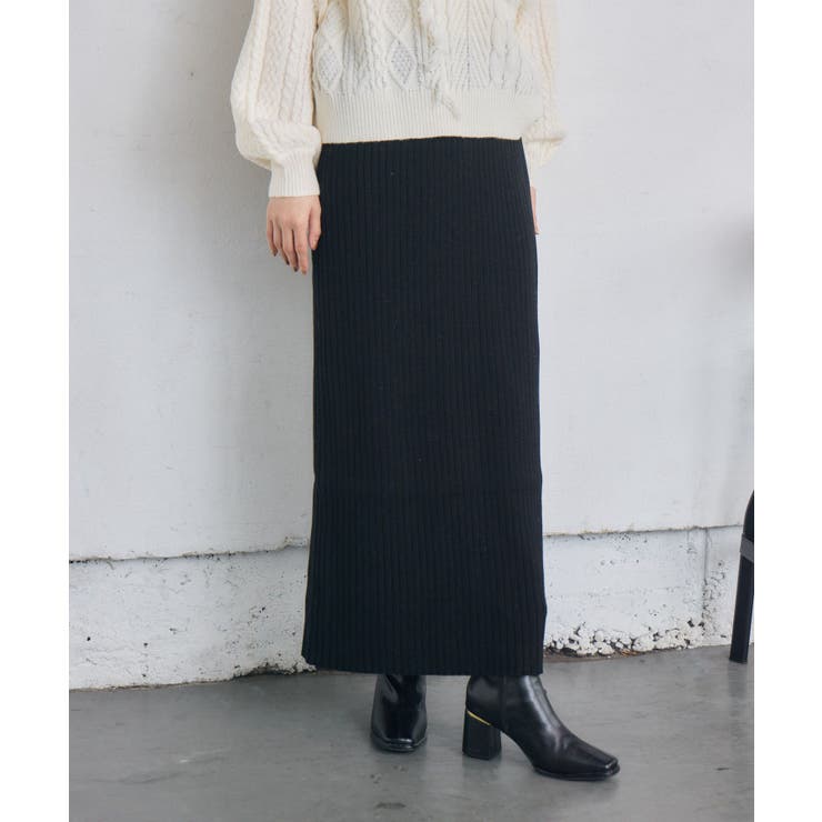 リブニットナローSK | RETRO GIRL | 詳細画像6 