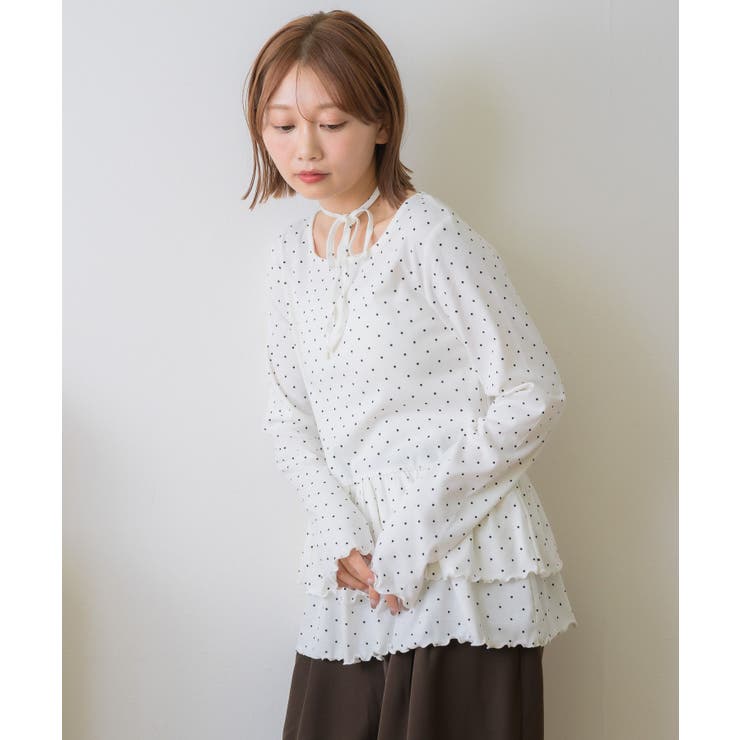 裾フリルカットソー | RETRO GIRL | 詳細画像10 