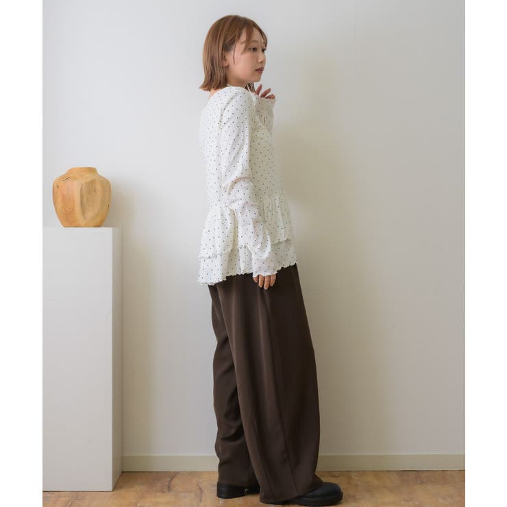 裾フリルカットソー | RETRO GIRL | 詳細画像3 