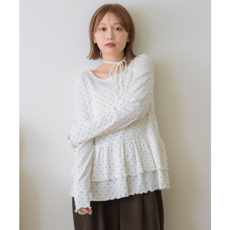 裾フリルカットソー | RETRO GIRL | 詳細画像7 