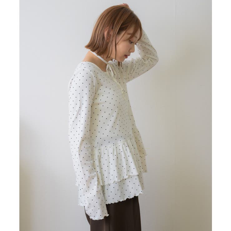 裾フリルカットソー | RETRO GIRL | 詳細画像8 