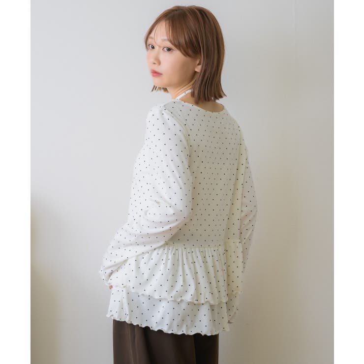 裾フリルカットソー | RETRO GIRL | 詳細画像9 