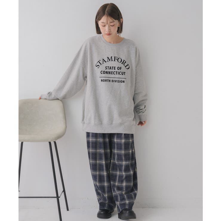 フロッキープリントトレーナー | RETRO GIRL | 詳細画像12 