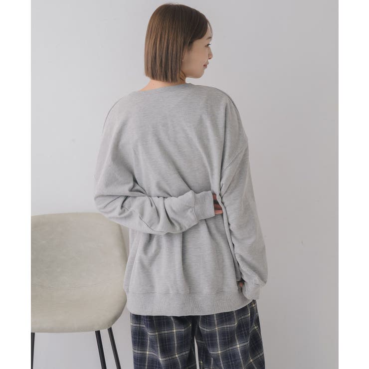 フロッキープリントトレーナー | RETRO GIRL | 詳細画像19 