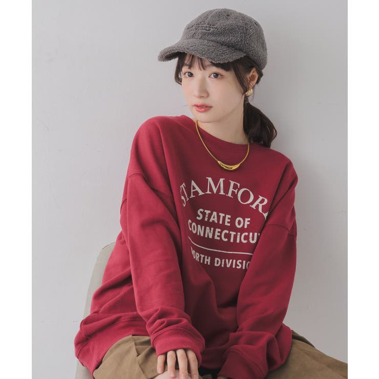 フロッキープリントトレーナー | RETRO GIRL | 詳細画像2 