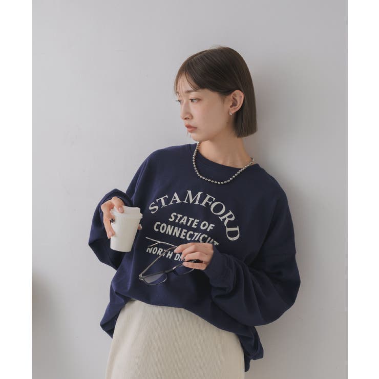 フロッキープリントトレーナー | RETRO GIRL | 詳細画像22 