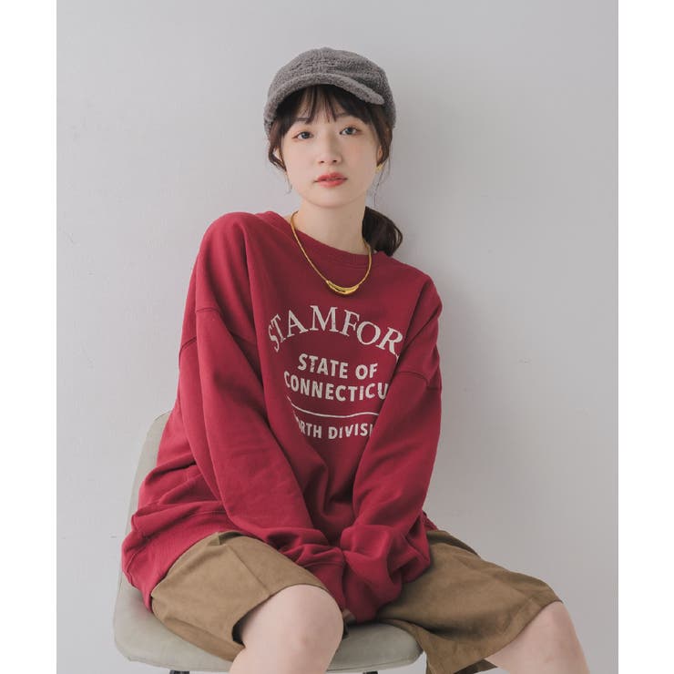 フロッキープリントトレーナー | RETRO GIRL | 詳細画像3 